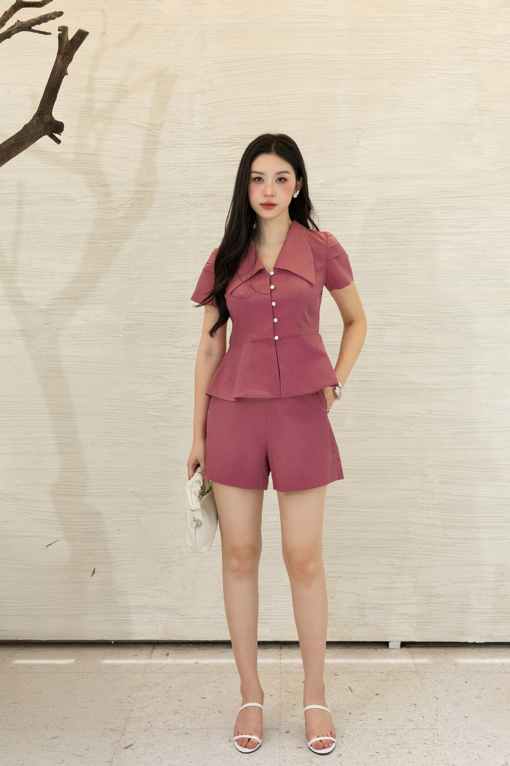 Áo kiểu bộ nữ 25SF26816070/SP2508