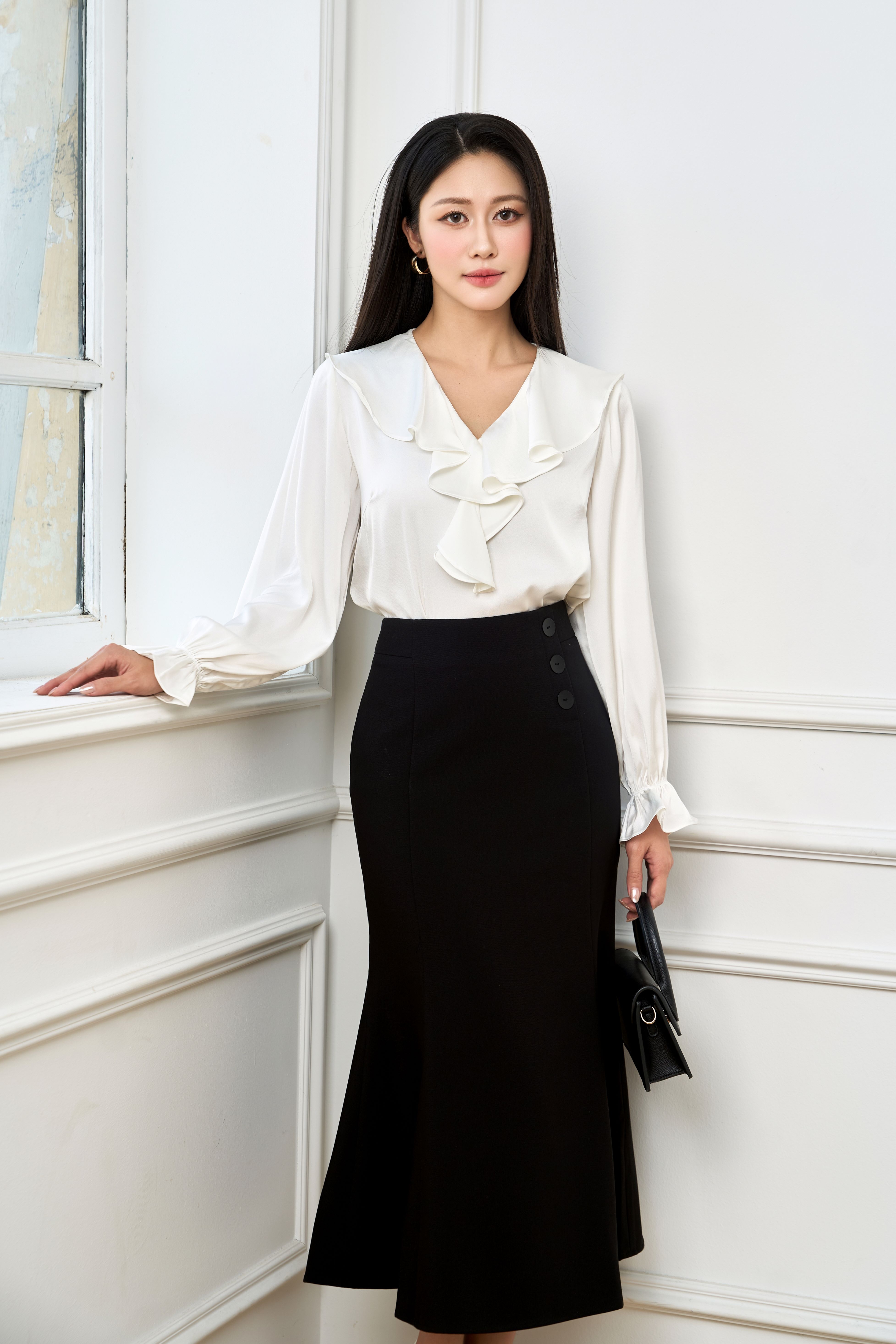 Áo sơ mi nữ 24SF36896180 /SP2410 TP: 100% Polyester
