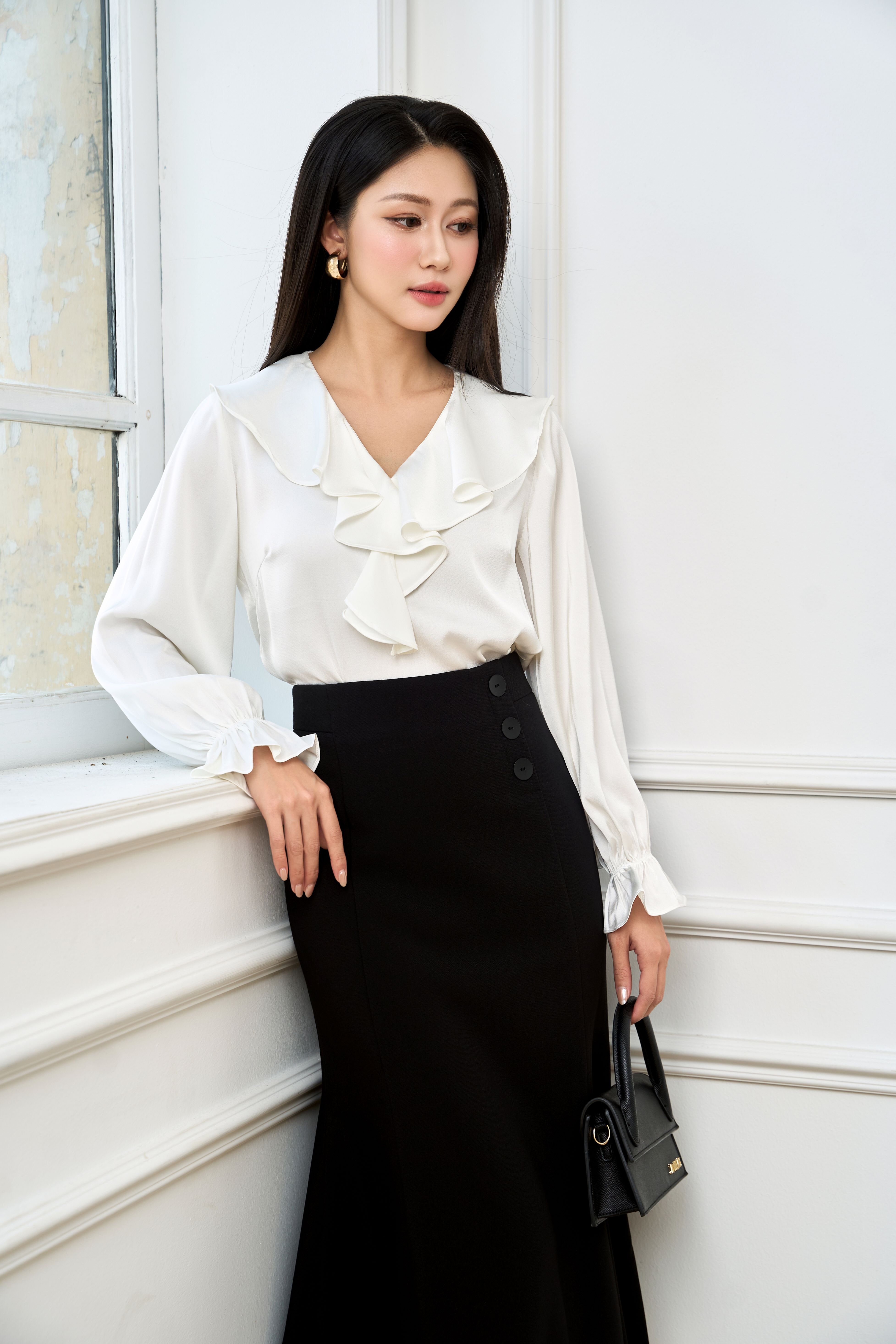Áo sơ mi nữ 24SF36896180 /SP2410 TP: 100% Polyester