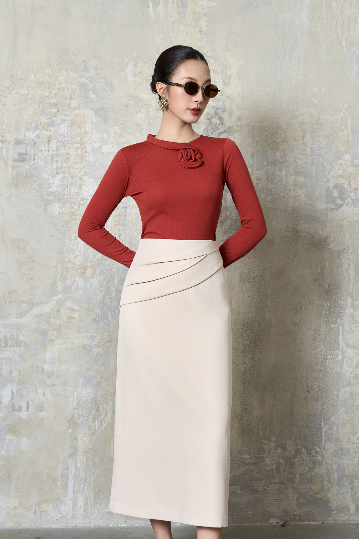 Chân váy nữ 25MF36895197/SP2514