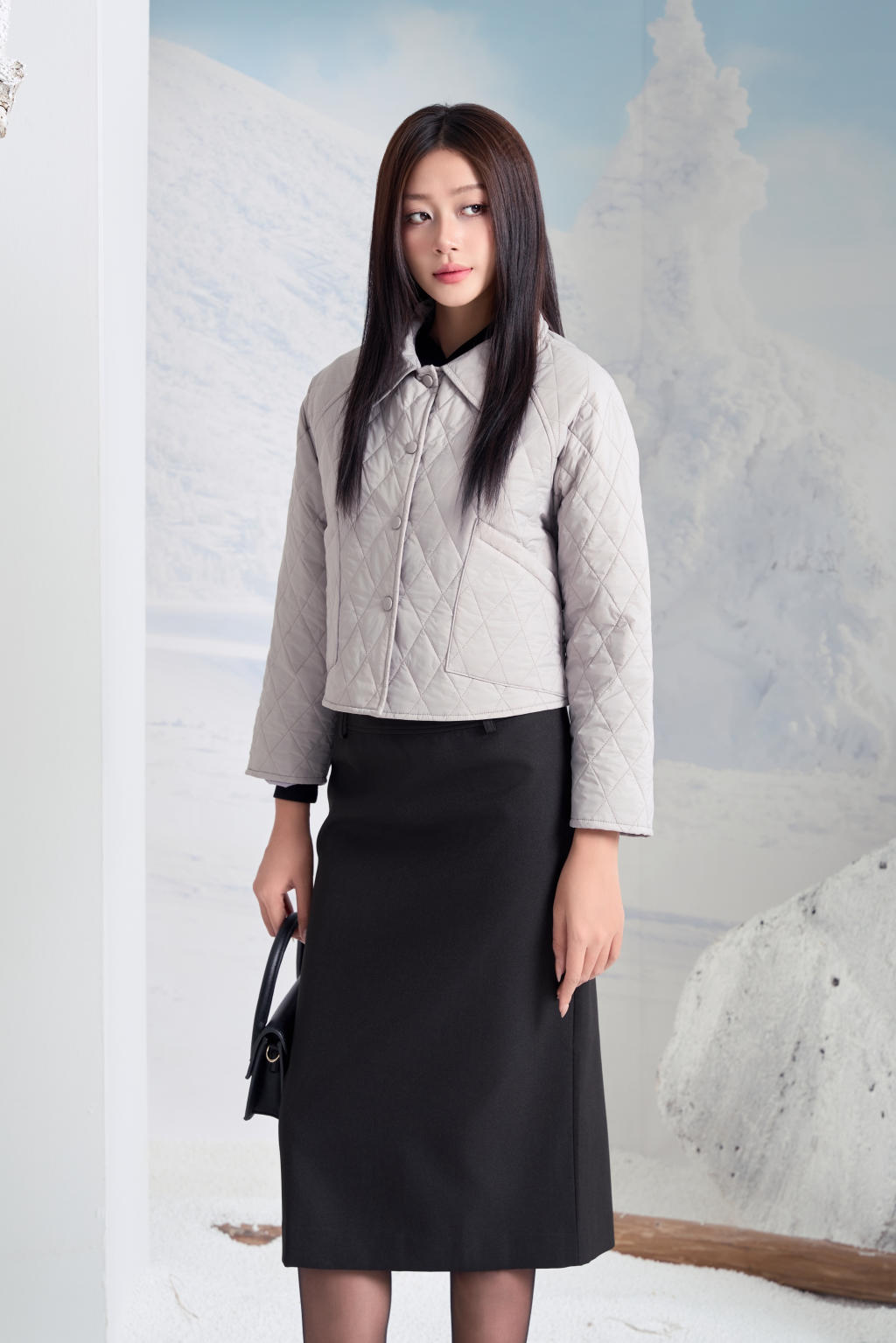 Chân váy ôm nữ 24MF36818130/SP2408
