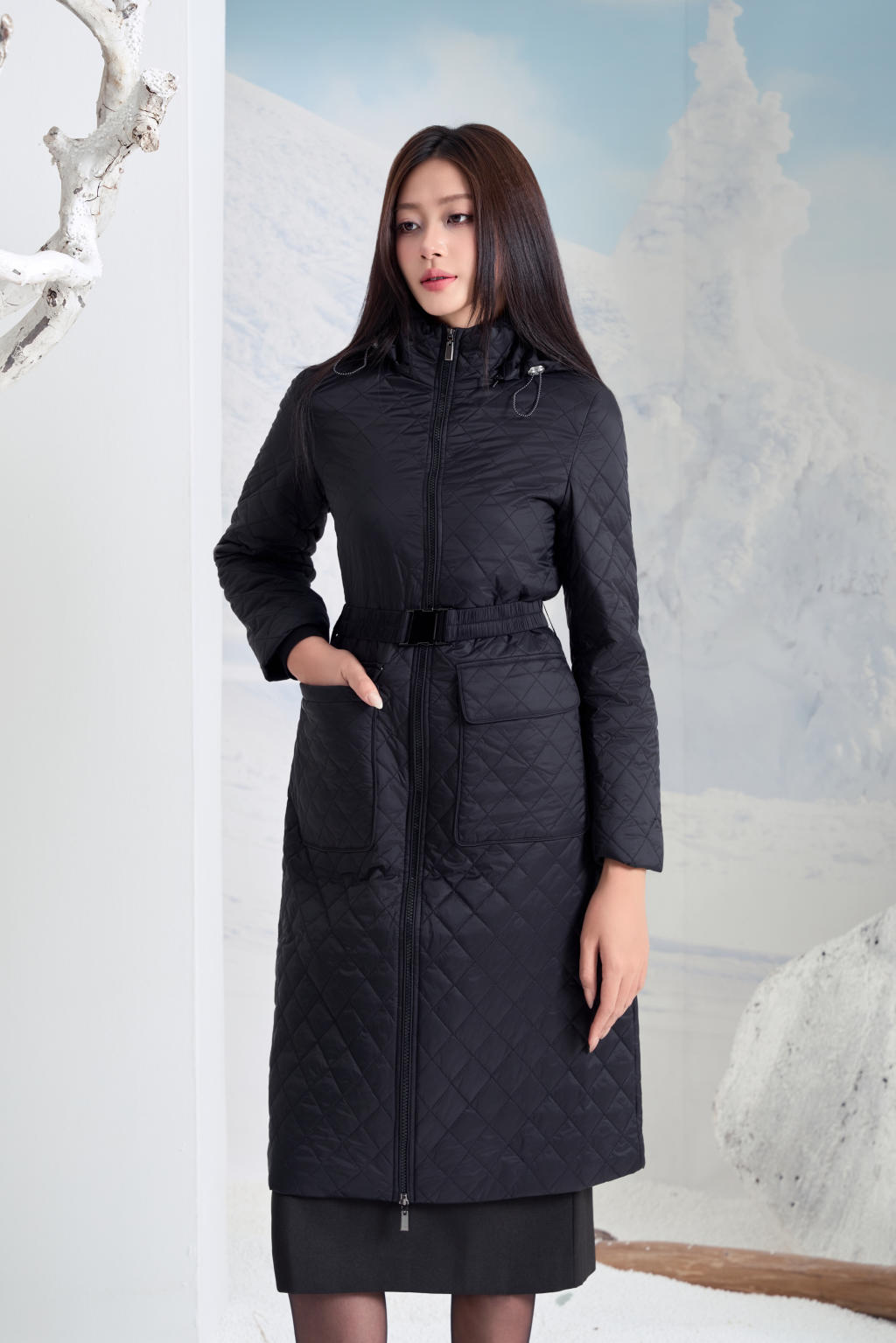 Chân váy ôm nữ 24MF36818130/SP2408
