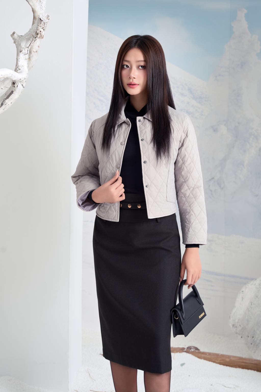Chân váy ôm nữ 24MF36818130/SP2408