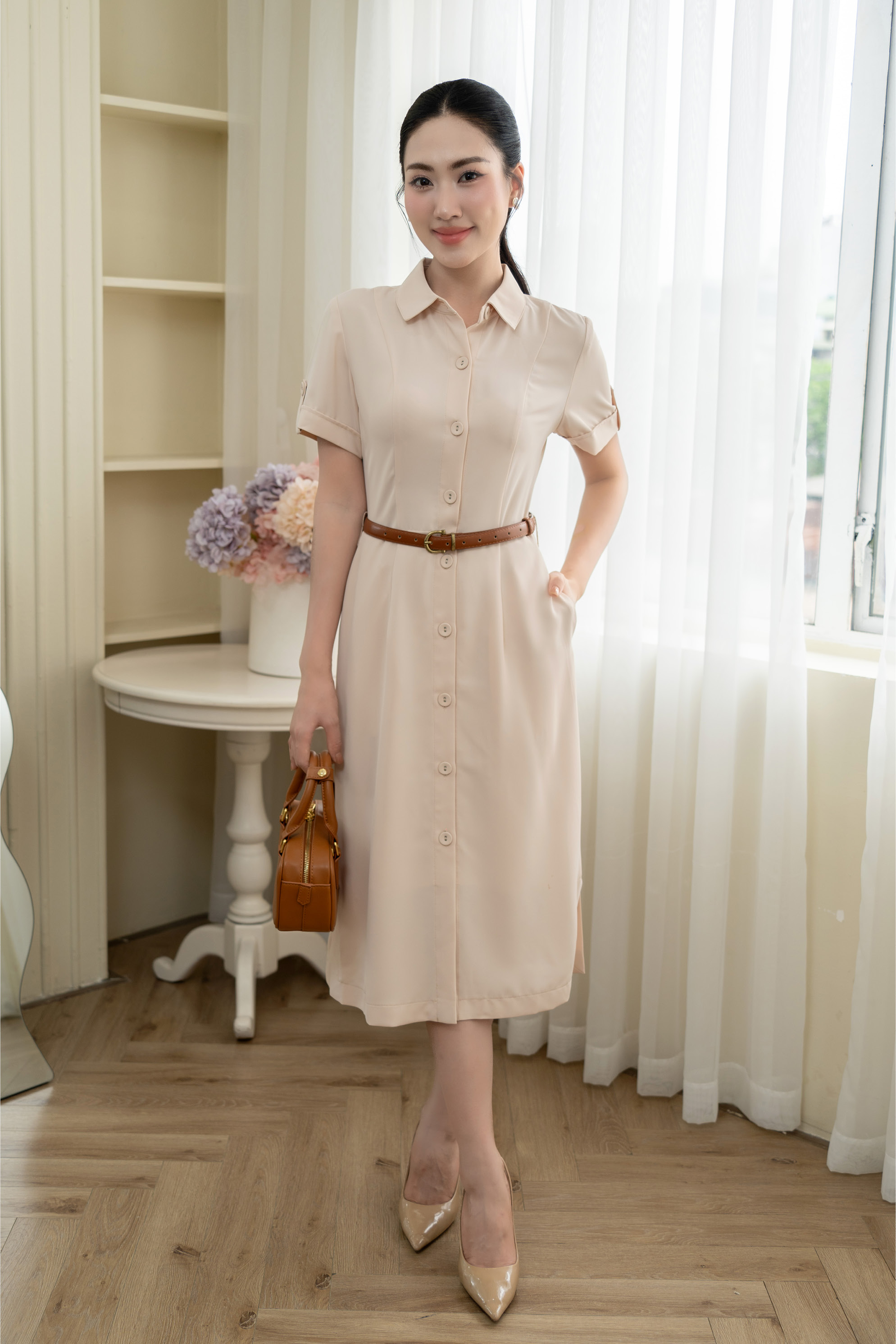 Đầm liền nữ 24LF3B6898070/SP2404
