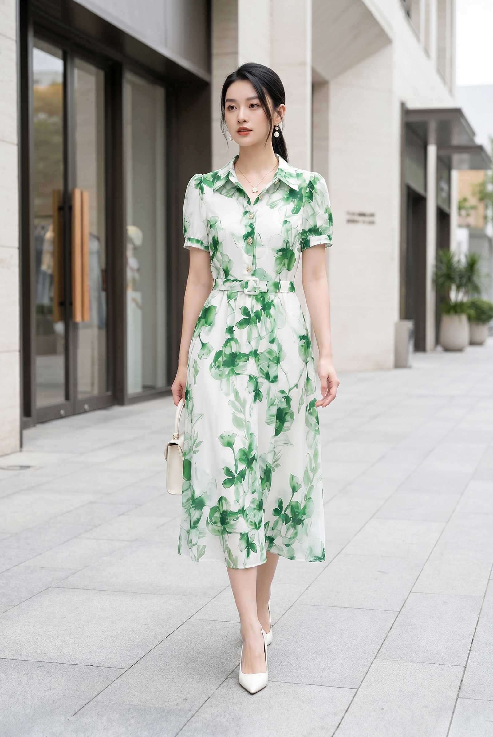 Đầm liền nữ 24LF3B6898071/SP2404