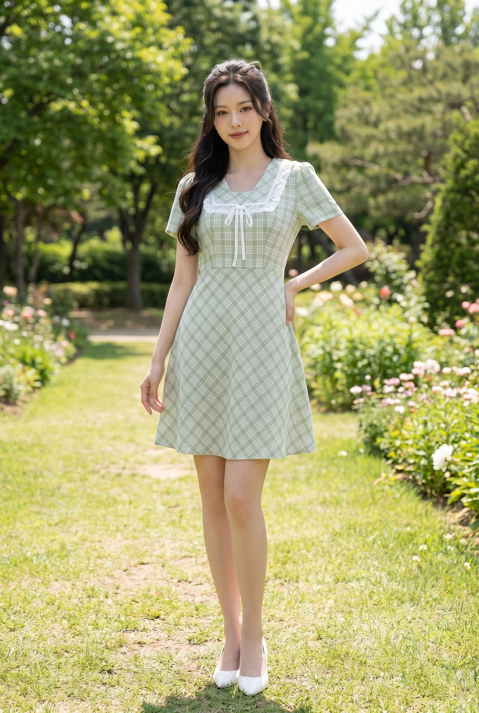 Đầm nữ Mãhàng:23DW1B58018-Size:XL Thànhphần:100%Polyester