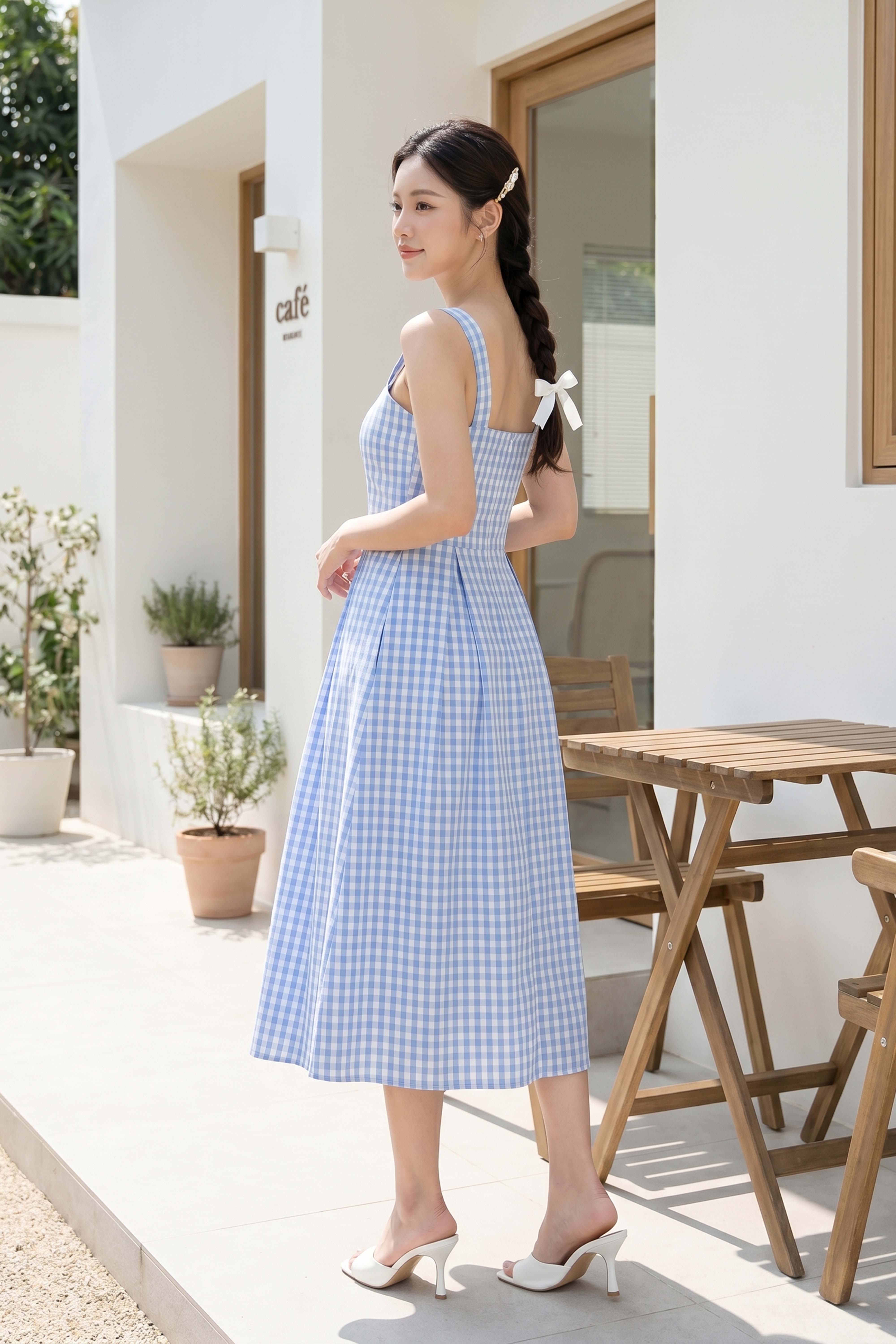 Đầm xòe 2 dây 23DW3A56016/ON2303