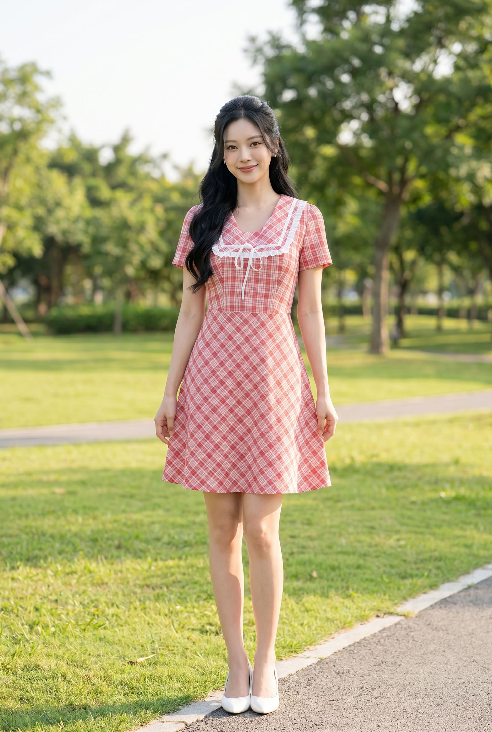 Đầm nữ Mãhàng:23DW1B58018-Size:XL Thànhphần:100%Polyester