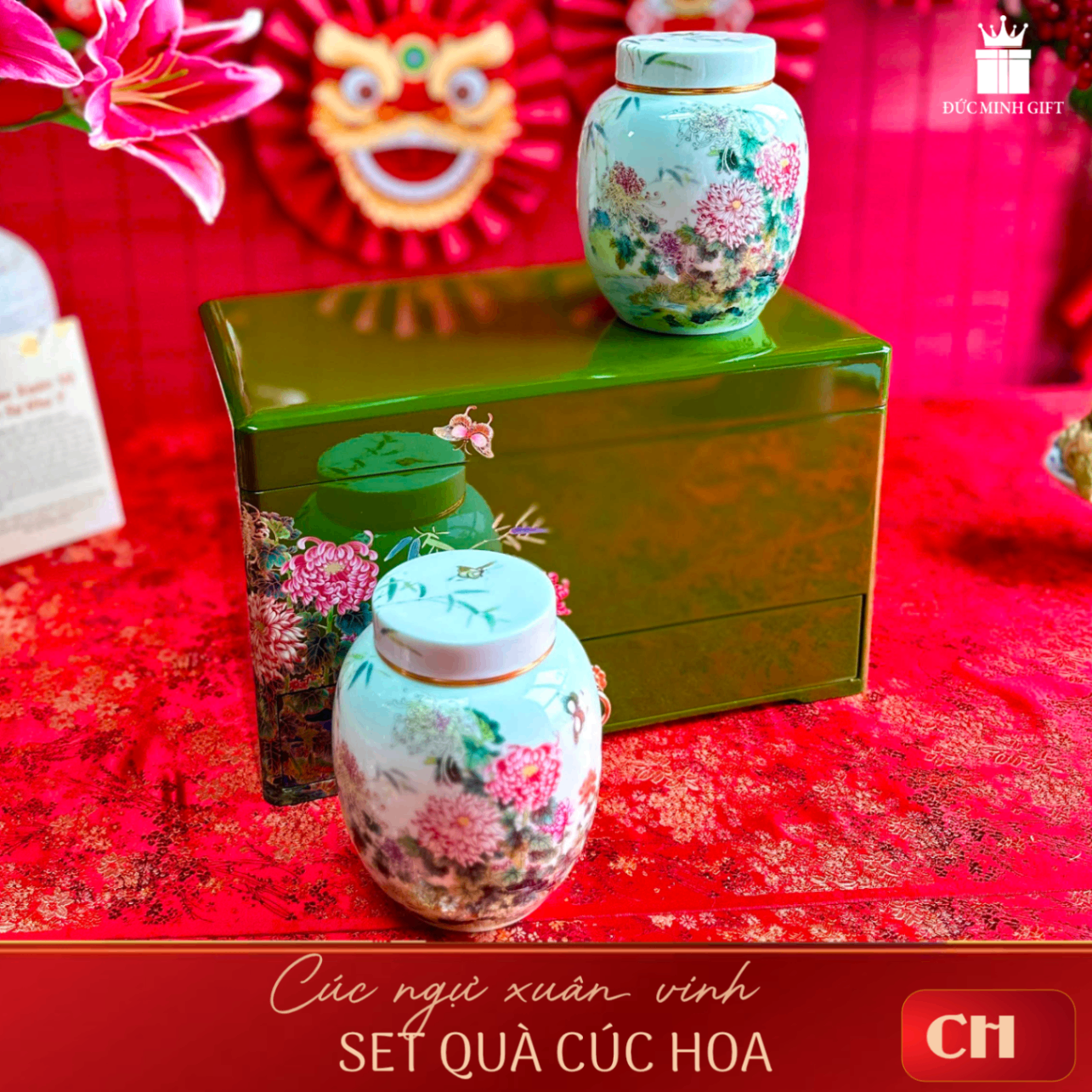 Set qùa Cúc Hoa - Cúc ngự xuân vinh