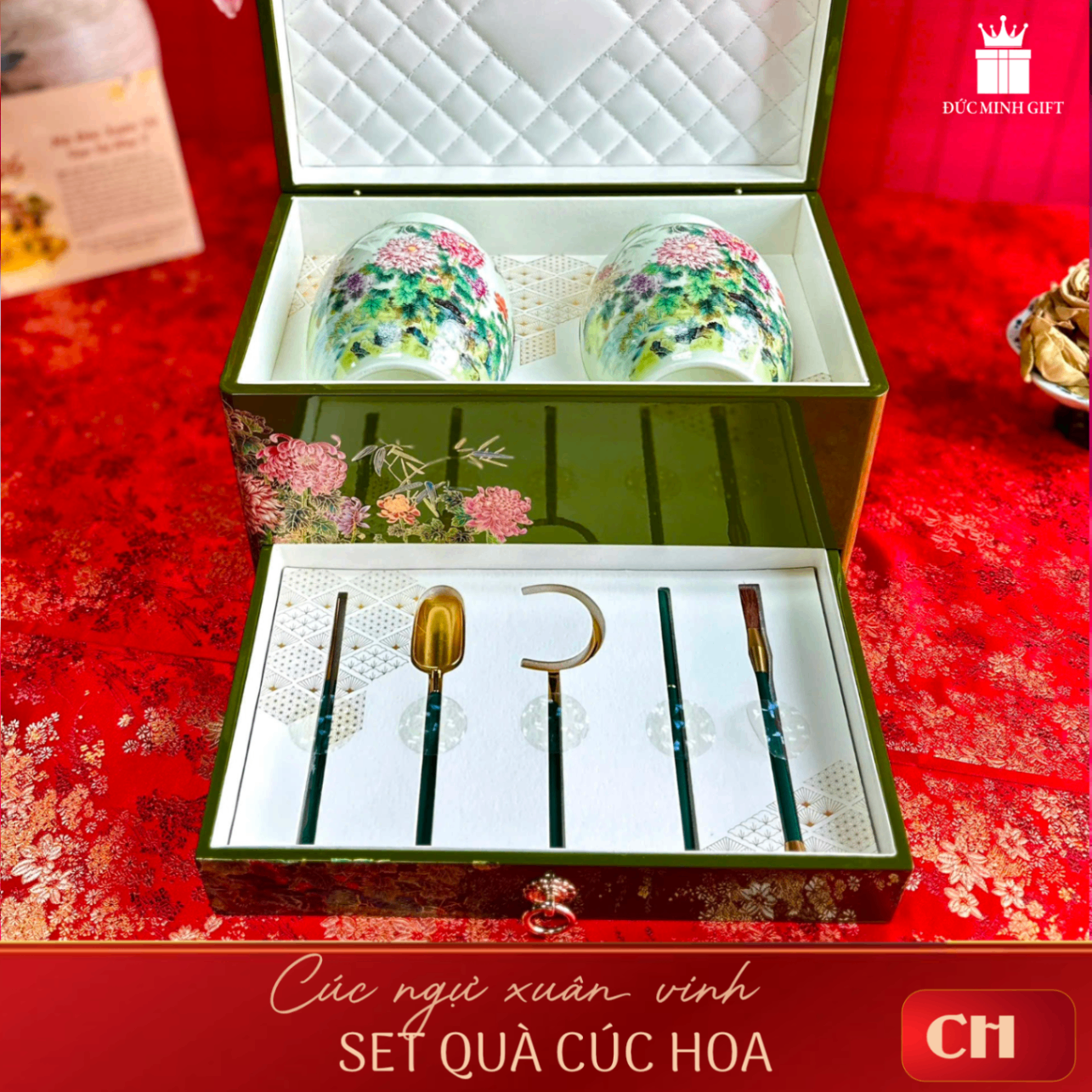 Set qùa Cúc Hoa - Cúc ngự xuân vinh
