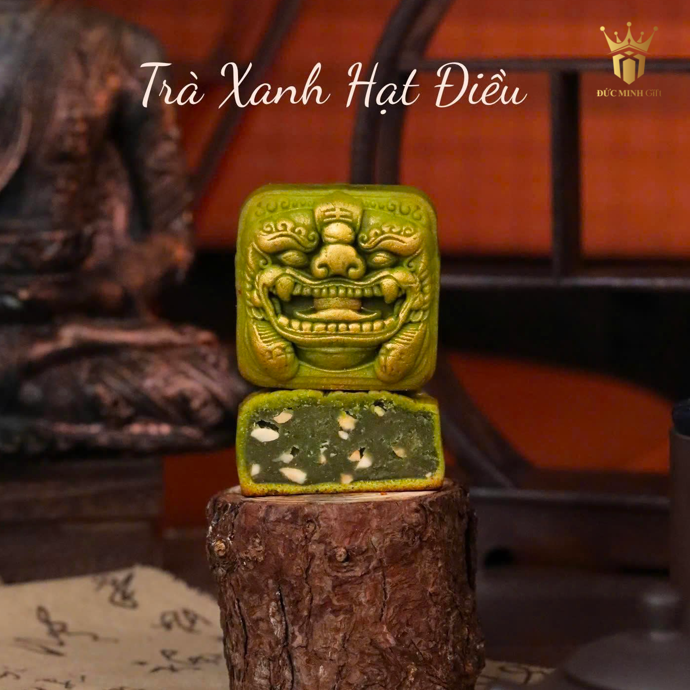 Bánh trung thu 150gr nhân matcha hạt điều