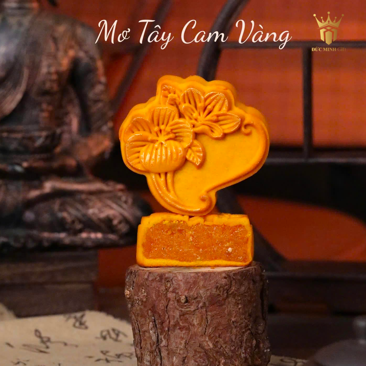 Bánh trung thu 150gr nhân mơ tây cam vàng