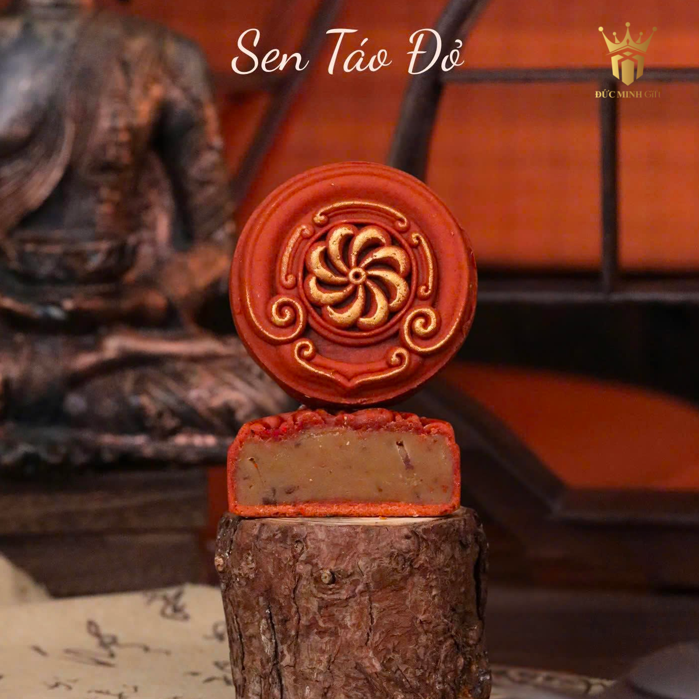 Bánh trung thu 150gr nhân sen táo đỏ