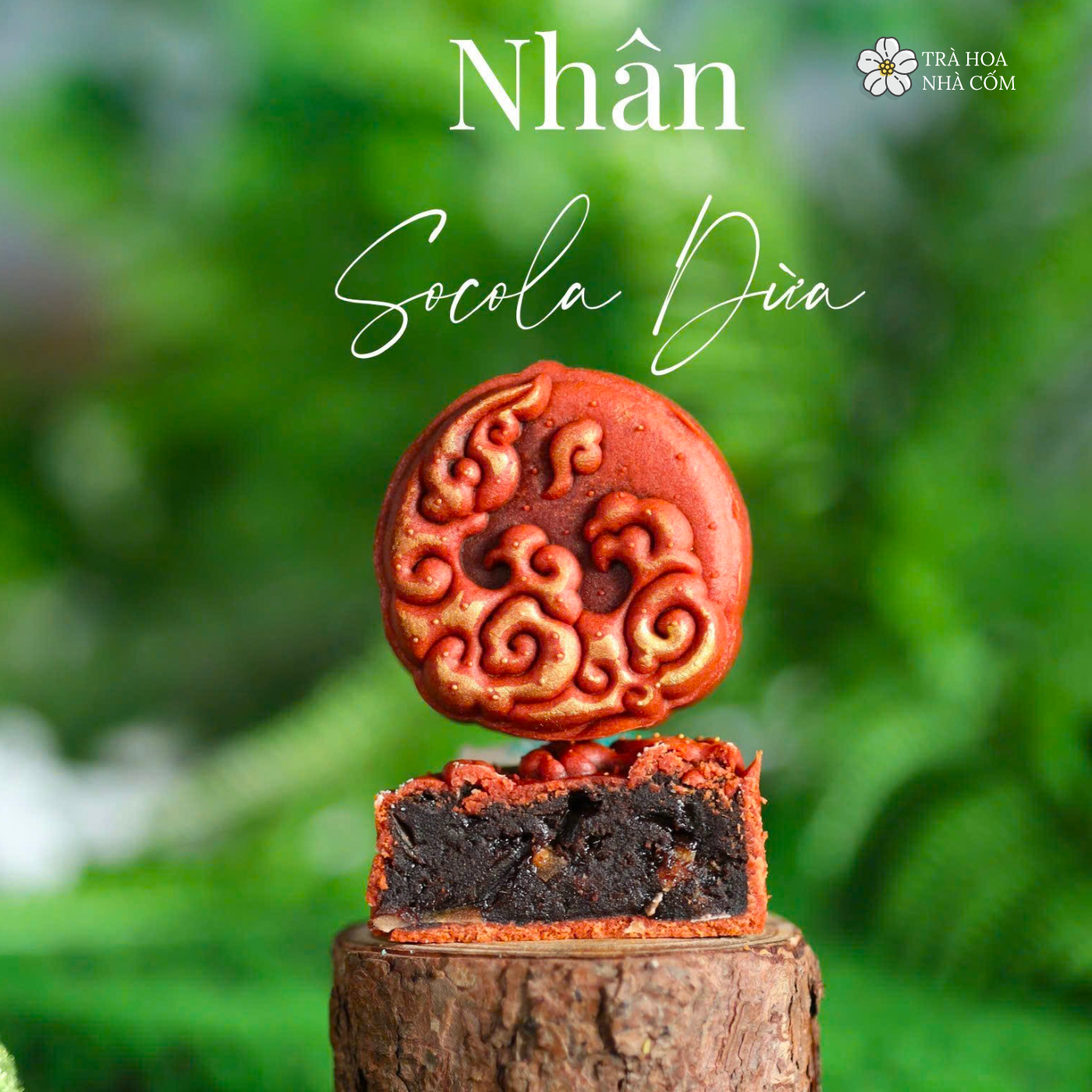 Bánh trung thu mini 65gr nhân socola dứa