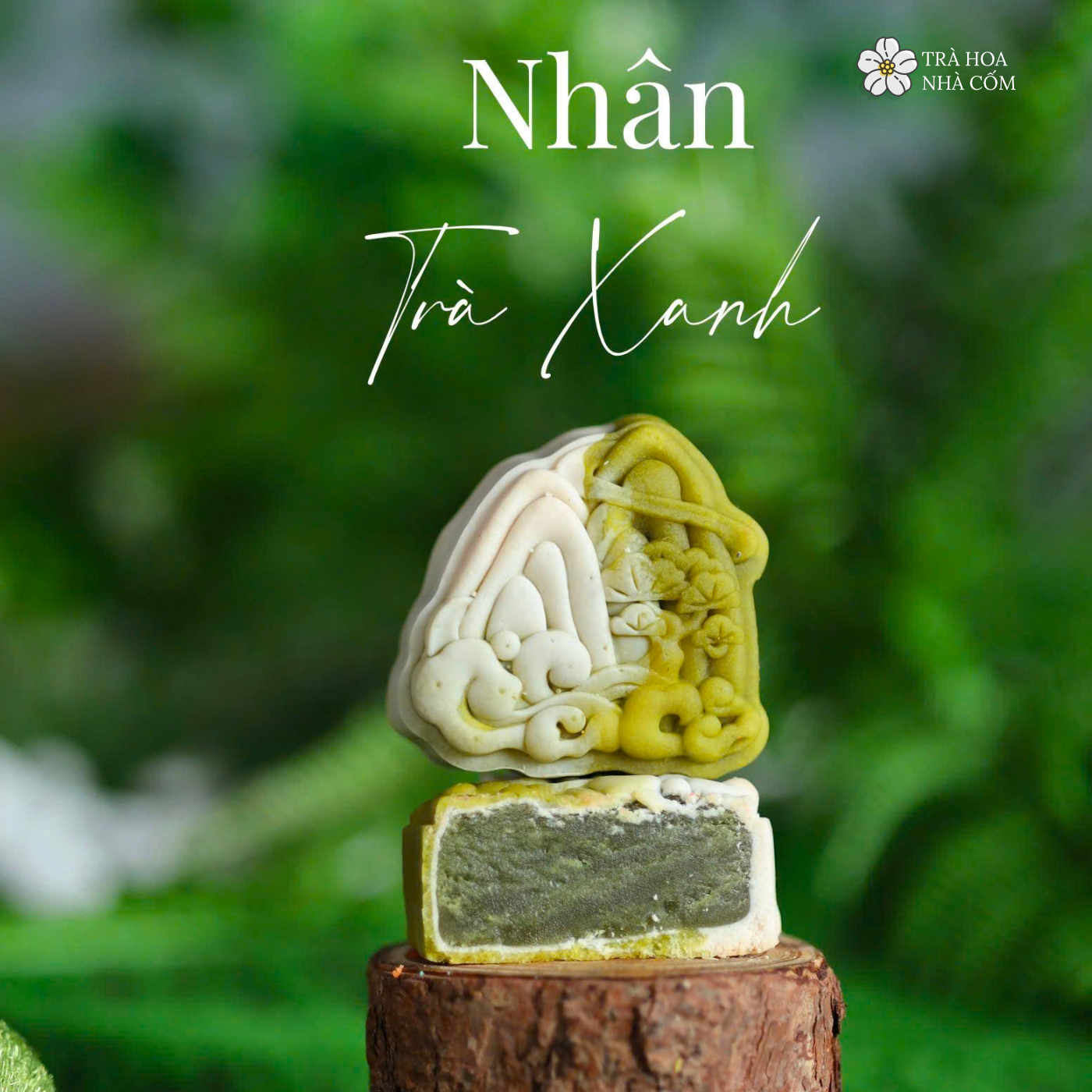 Bánh trung thu mini 65gr nhân trà xanh