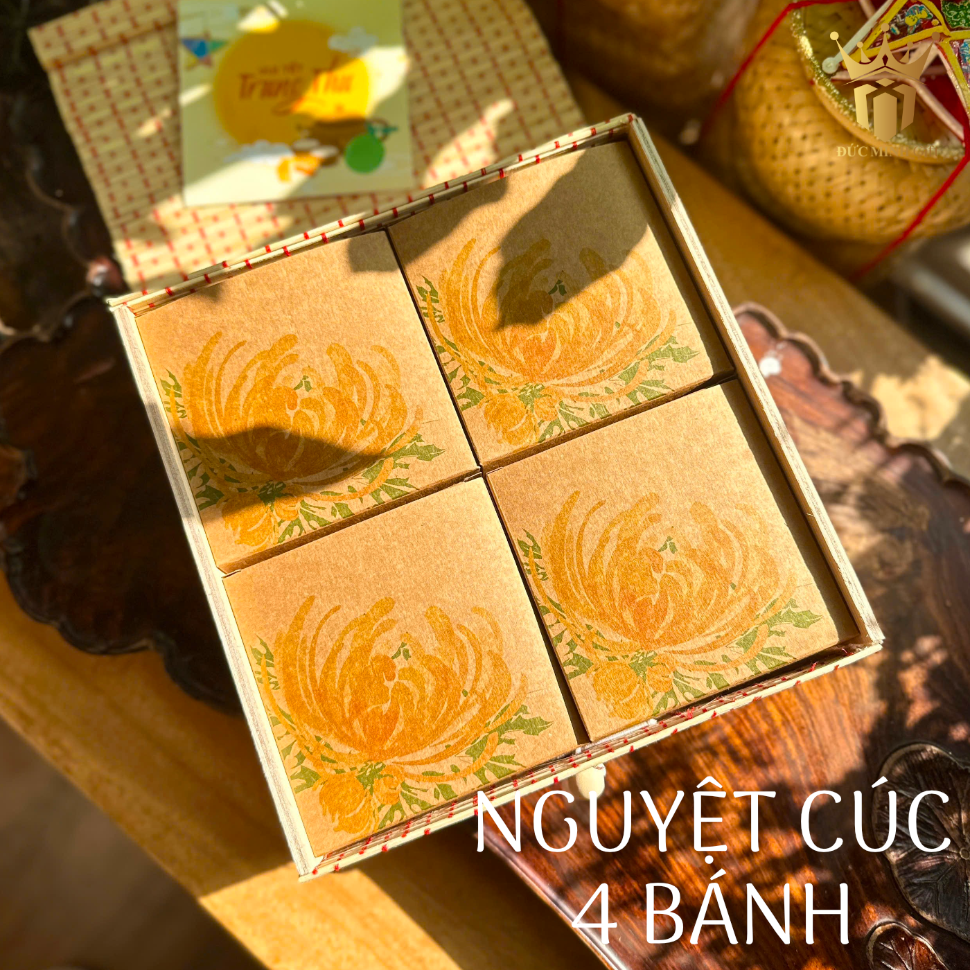 Hộp quà Nguyệt Cúc 4 bánh truyền thống