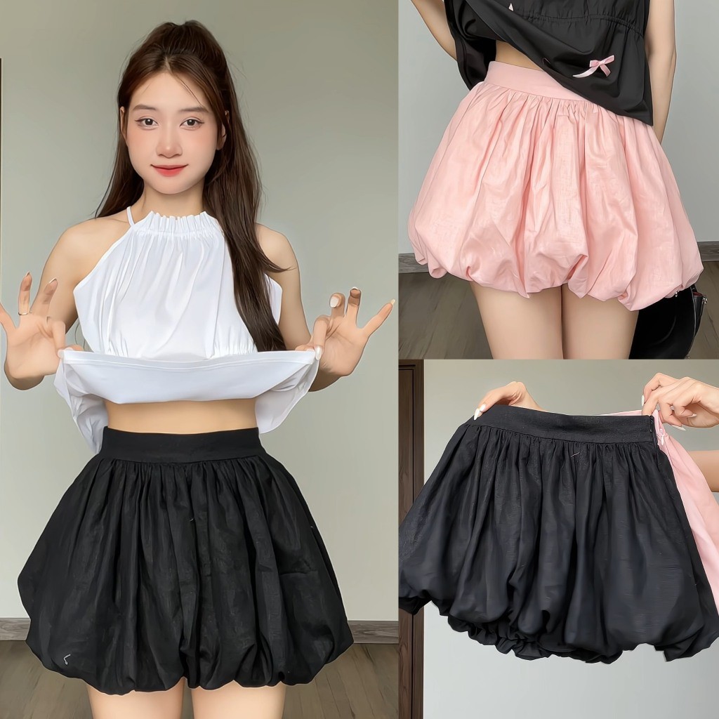CHÂN VÁY BÍ LINEN SUNSHINE SUMMER