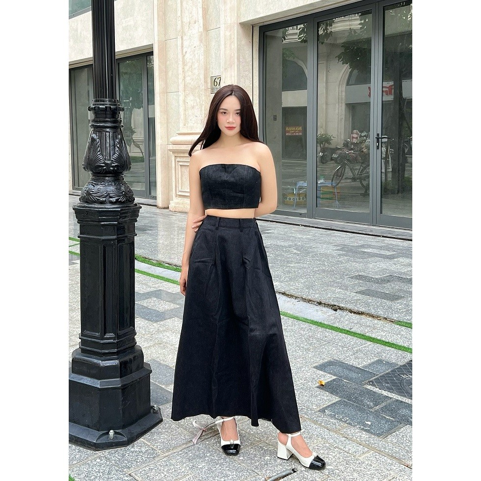 CHÂN VÁY DÀI CUT OUT