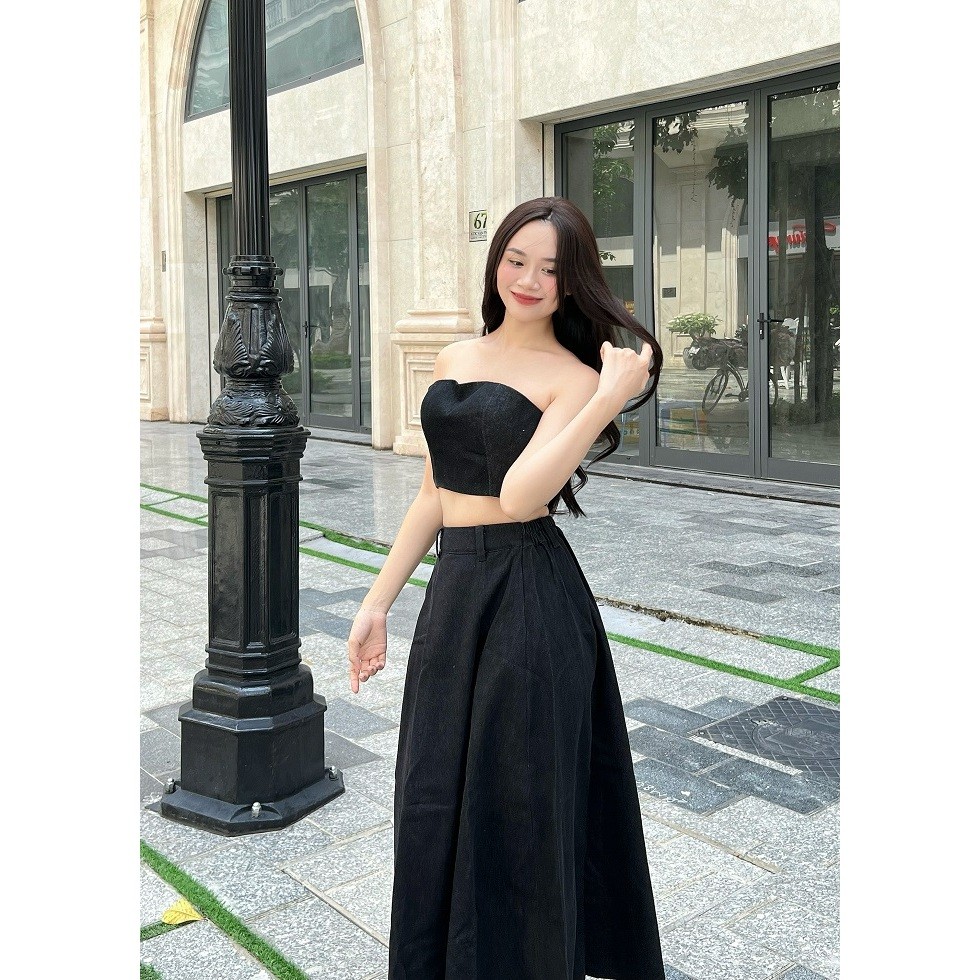CHÂN VÁY DÀI CUT OUT