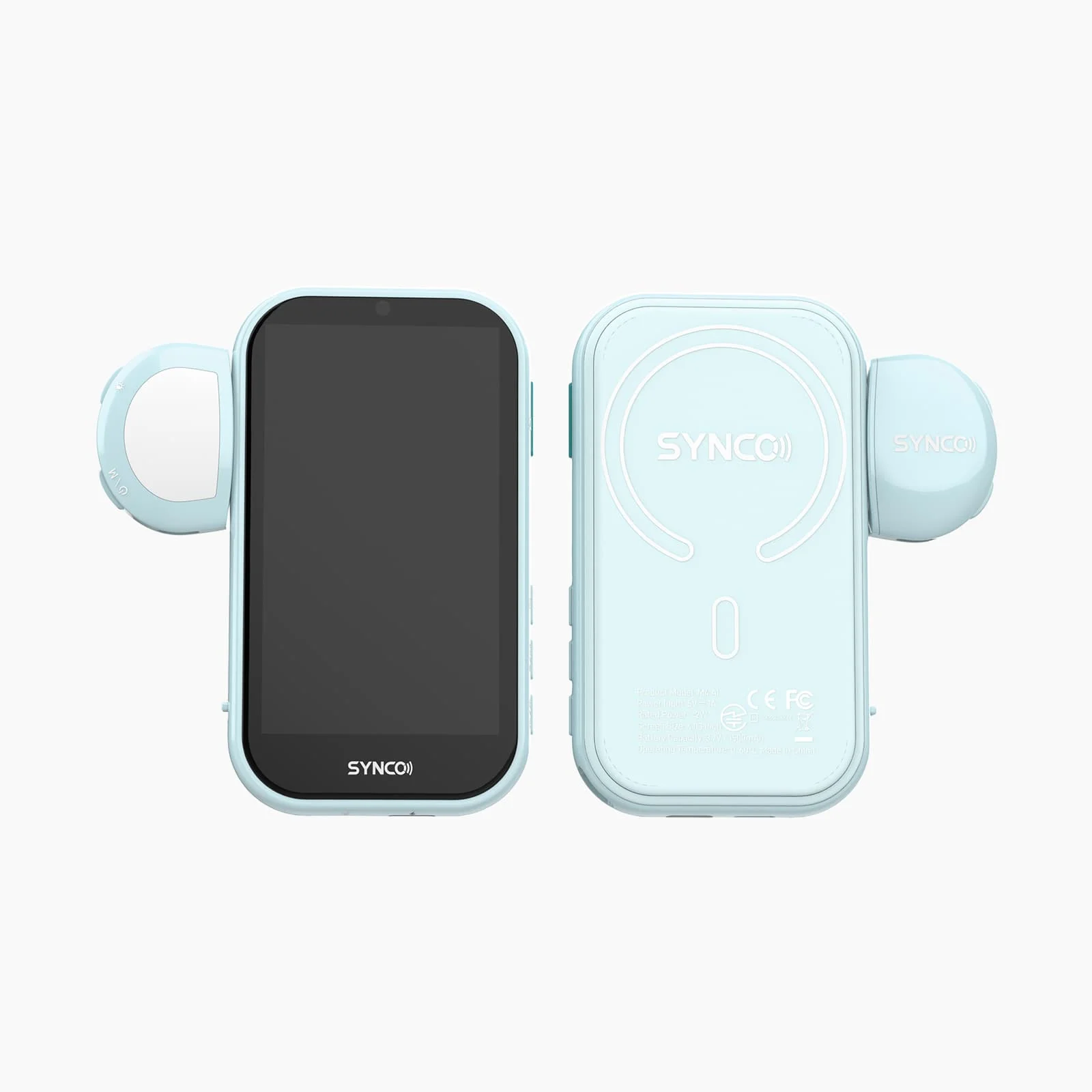 SYNCO XView M4 AI Smart Phone Monitor, AI Gesture Control, Built-In Fill Light, 4K Wired Display, WiFi-Free Connection, Magnetic Mount, 10m Bluetooth Shutter