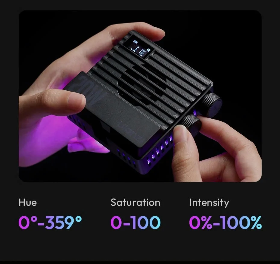 (Comming soon) Ulanzi LE20 - Đèn trợ sáng RGB tích hợp quạt tản nhiệt công suất 20W