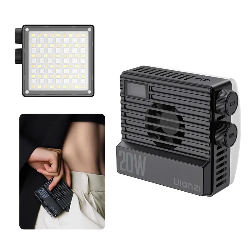 (Comming soon) Ulanzi LE20 - Đèn trợ sáng RGB tích hợp quạt tản nhiệt công suất 20W