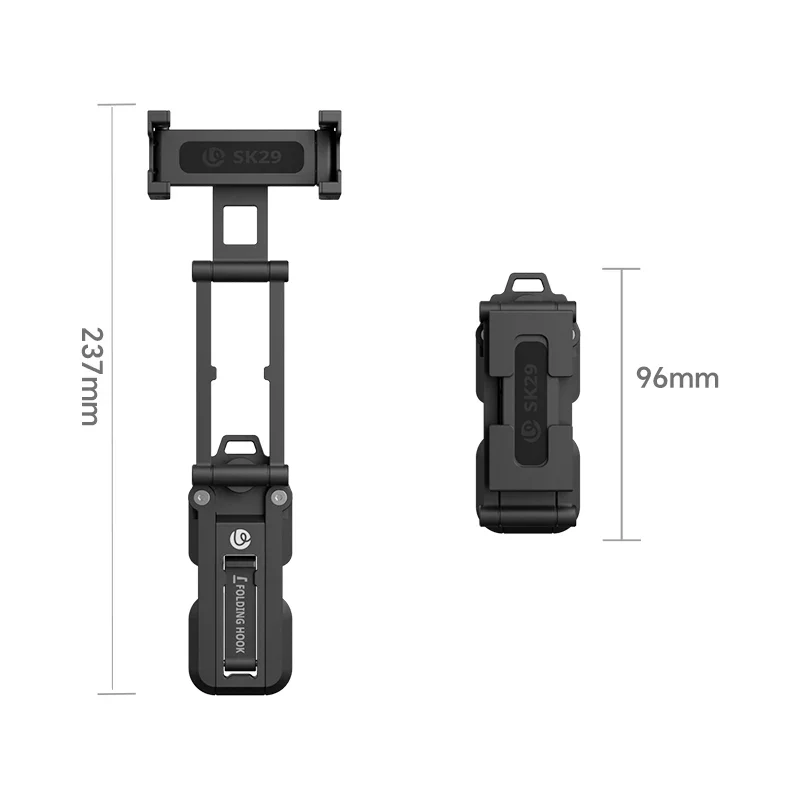 Ulanzi SK29 Ngàm Kẹp Điện Thoại Kiêm Tripod Mini Đa Năng, Chất Liệu Hợp Kim Nhôm Cao Cấp Chính Hãng