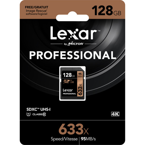 Thẻ nhớ SDXC Lexar 128GB 633x Professional