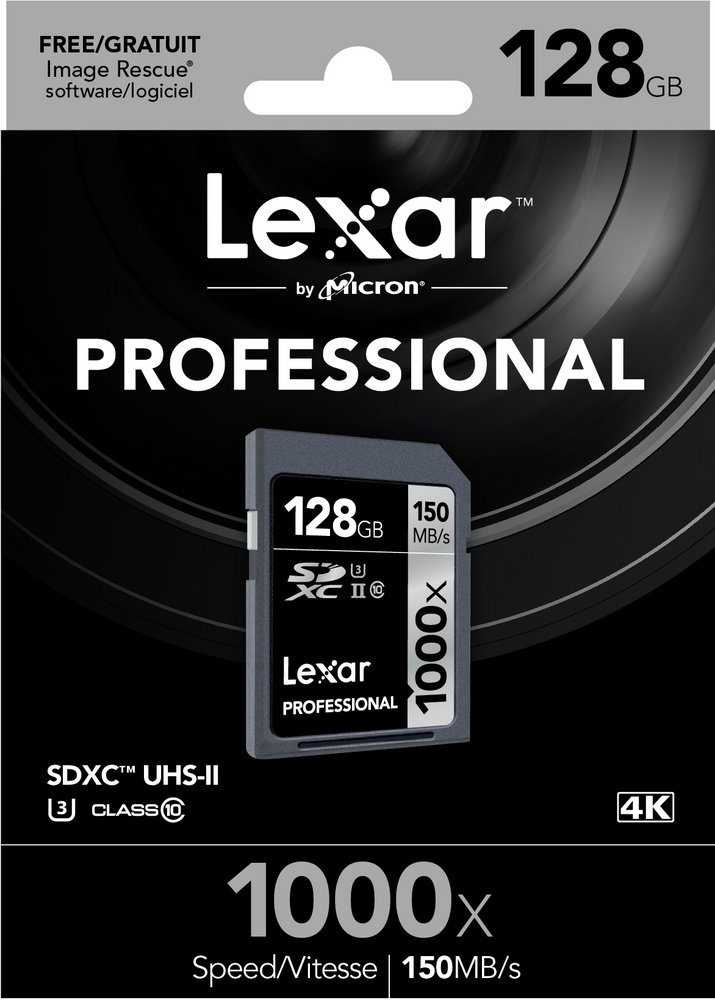 Thẻ nhớ SDXC Lexar 128GB 1000x Professional Class 10 UHS-II U3 150MB/s