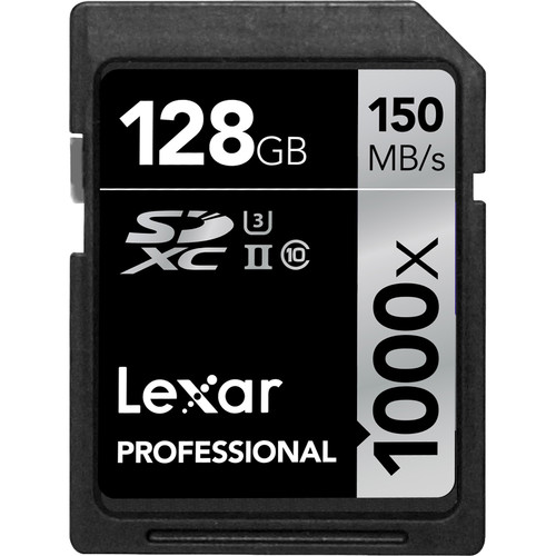 Thẻ nhớ SDXC Lexar 128GB 1000x Professional Class 10 UHS-II U3 150MB/s