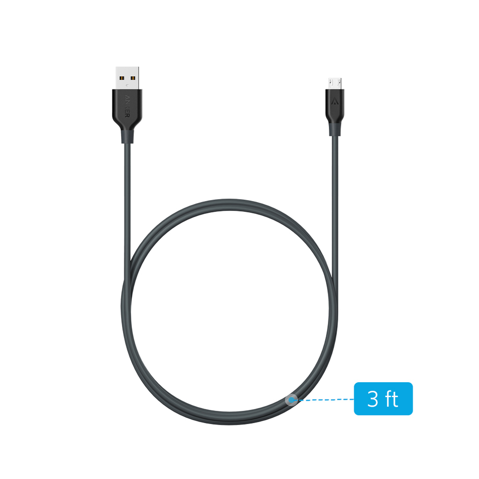 CÁP MICRO USB ANKER POWERLINE - DÀI 0.9M