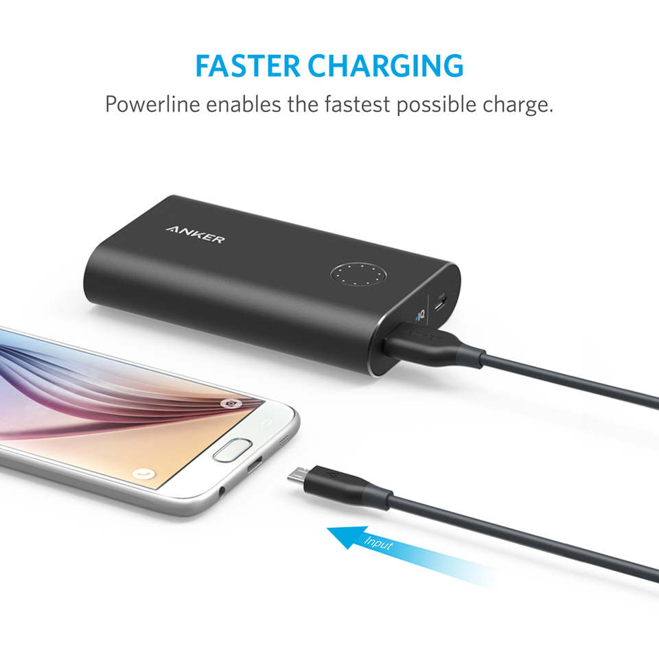 CÁP MICRO USB ANKER POWERLINE - DÀI 0.9M