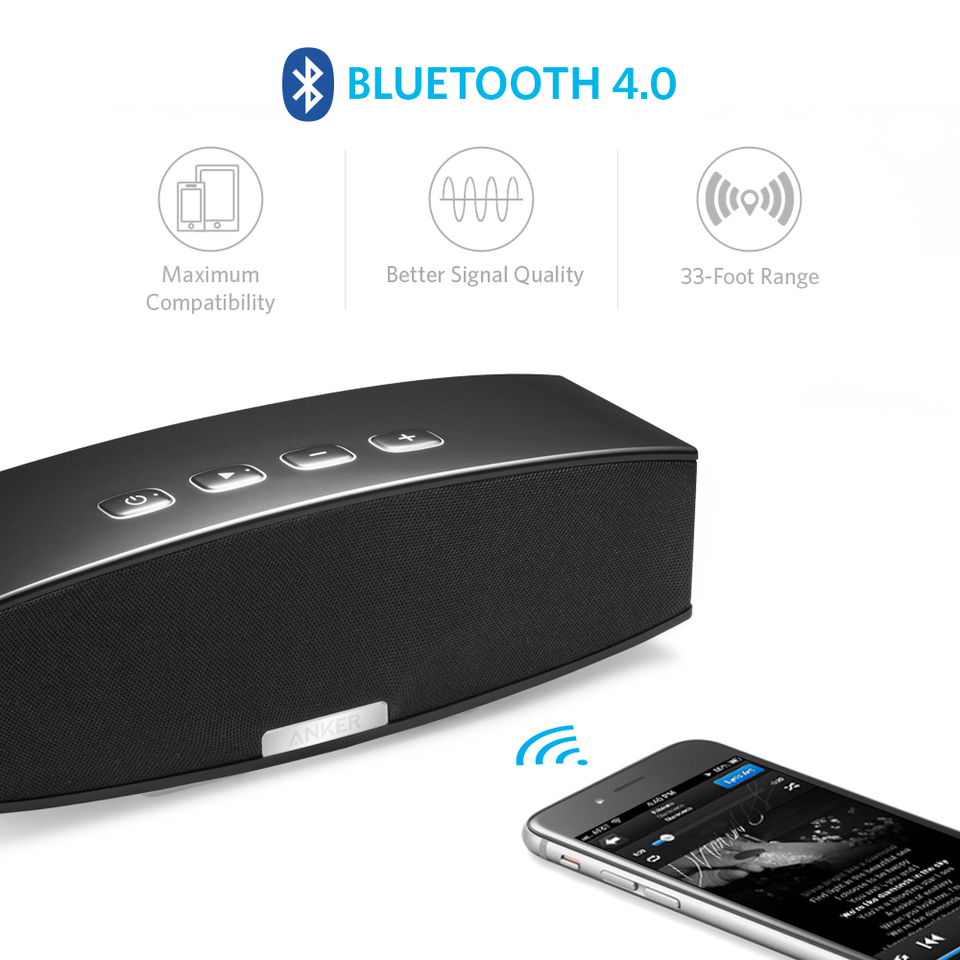 Loa bluetooth công suất cao - Anker 20W Bluetooth 4.0 - Âm thanh stereo