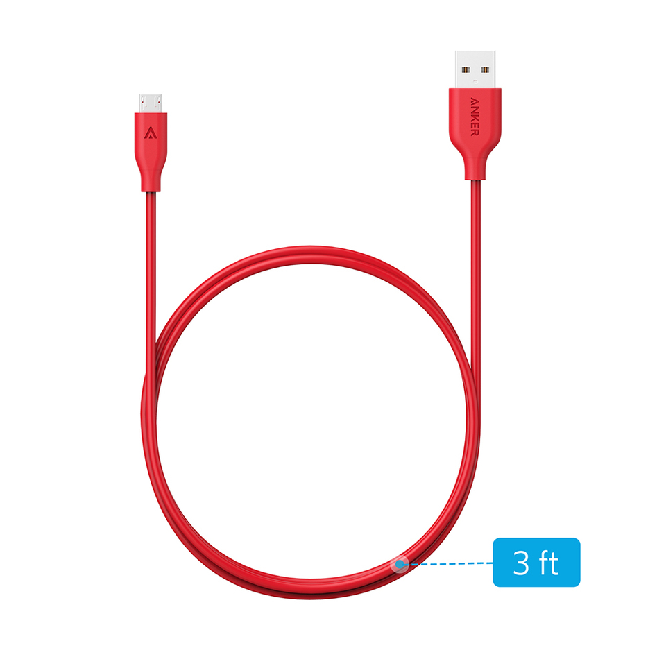 CÁP MICRO USB ANKER POWERLINE - DÀI 0.9M