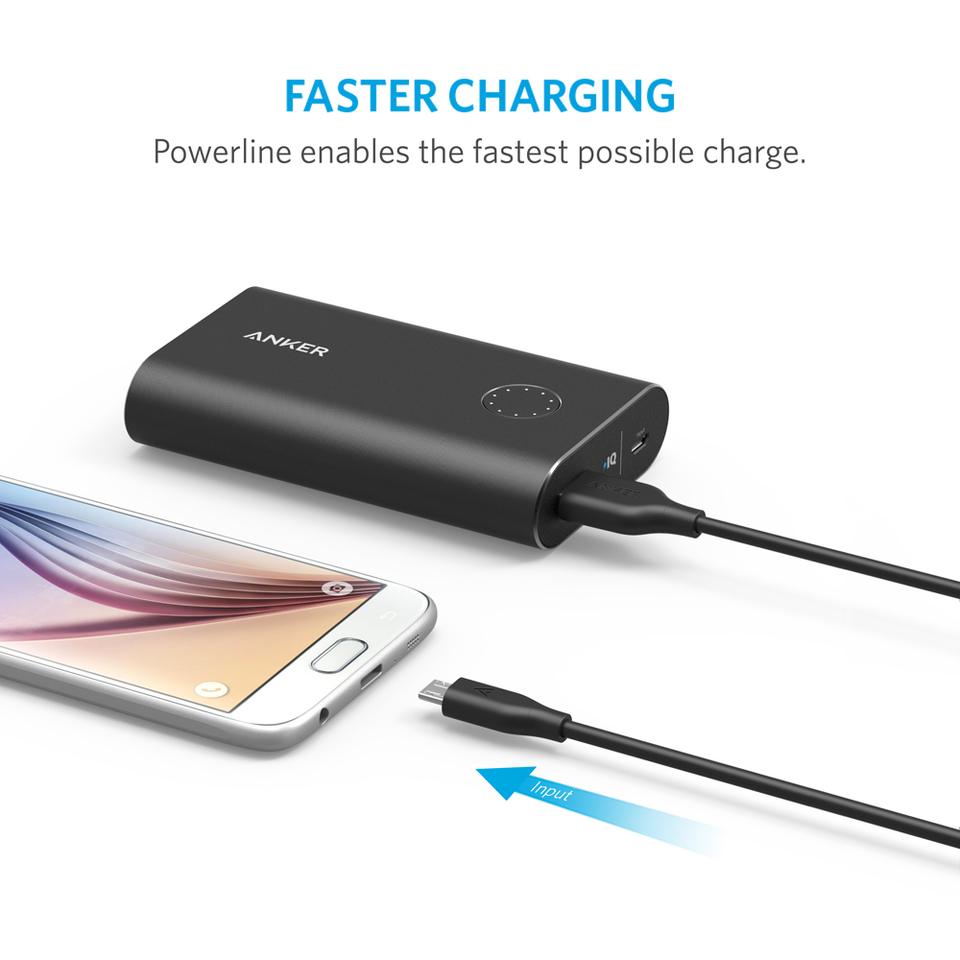 CÁP MICRO USB ANKER POWERLINE - DÀI 0.9M