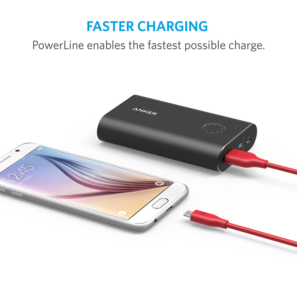 CÁP MICRO USB ANKER POWERLINE - DÀI 0.9M