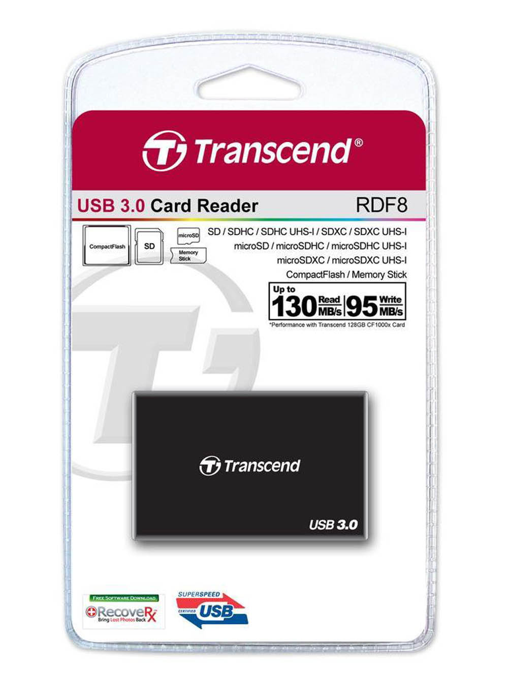 Đầu đọc thẻ nhớ Transcend (USB3.0 ALL-IN-ONE) - RDF8K