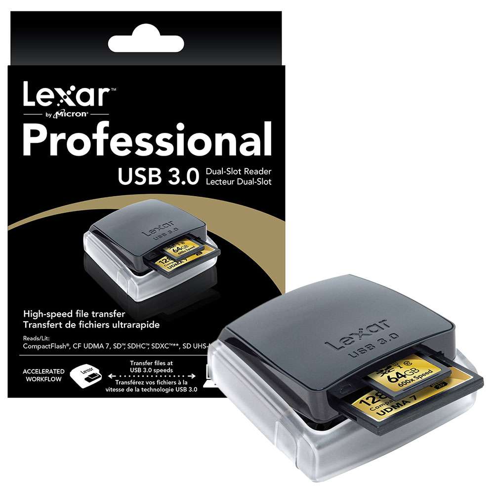 Đầu đọc thẻ nhớ 3.0 Lexar USB 3.0 Dual-Slot