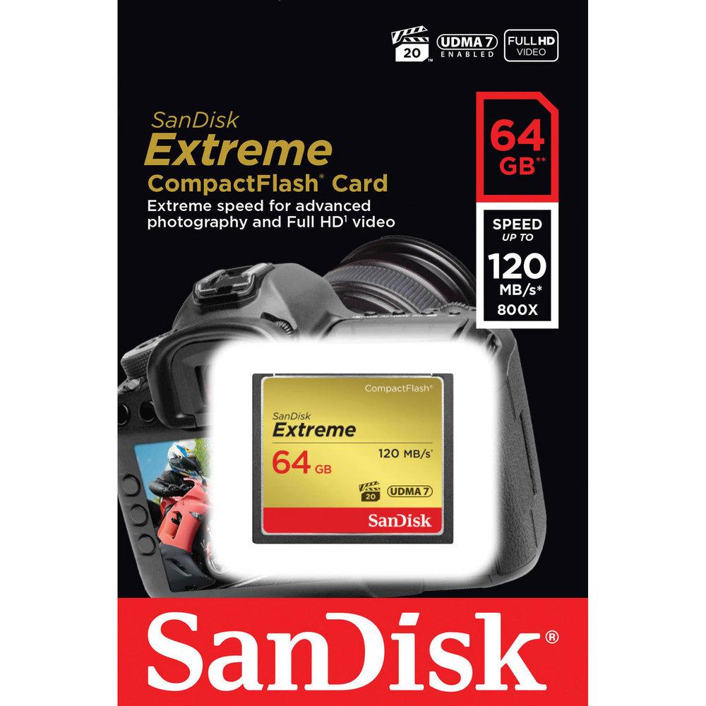 Thẻ nhớ CF SanDisk Extreme 64GB 800x 120MB/s