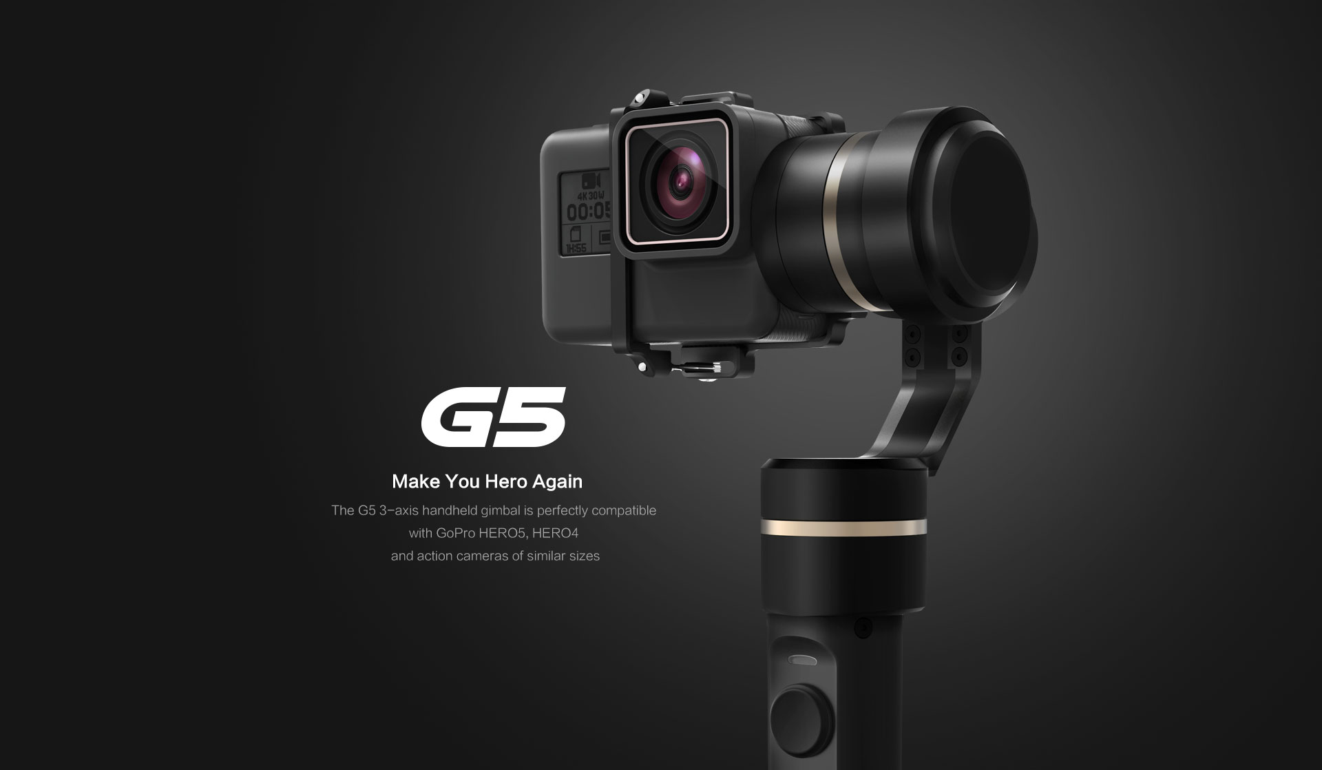 Gimbal Feiyu G5 dùng cho GoPro - Chống nước