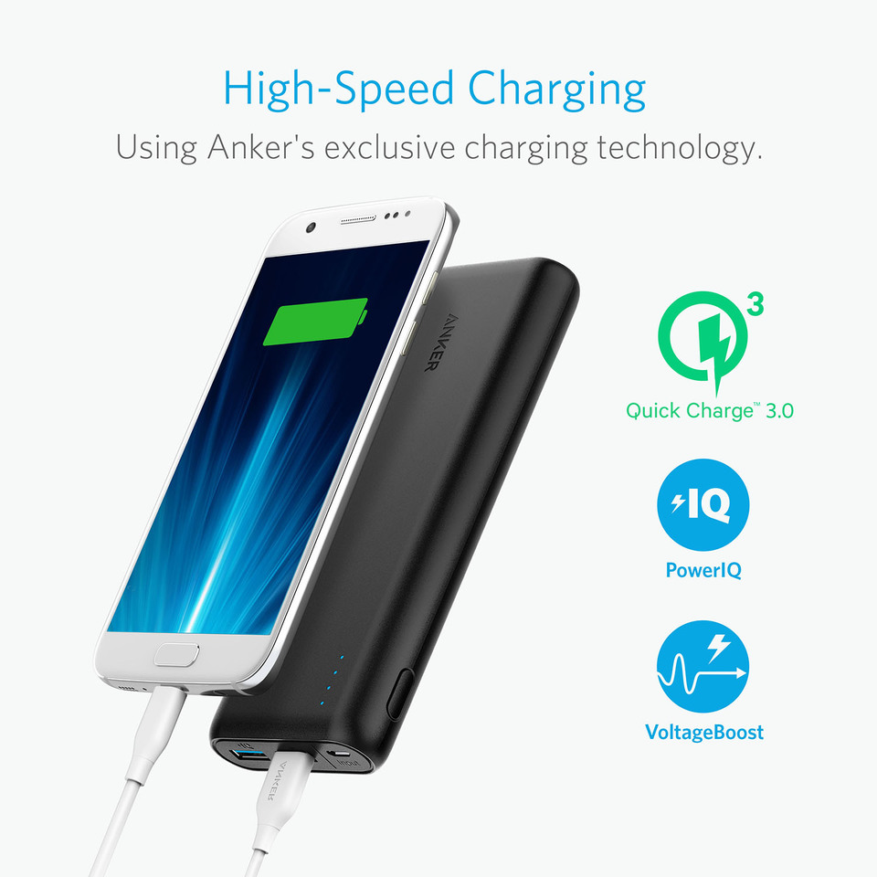 Pin Dự Phòng Anker PowerCore Speed 20000 QC 3.0 & PowerIQ