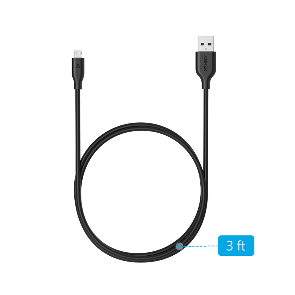 CÁP MICRO USB ANKER POWERLINE - DÀI 0.9M