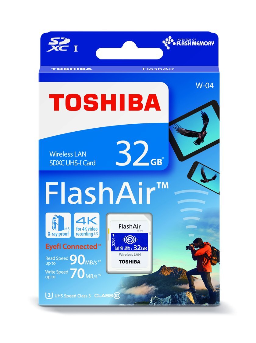 Thẻ Nhớ SD Toshiba WiFi 32GB FlashAir W-04 U3