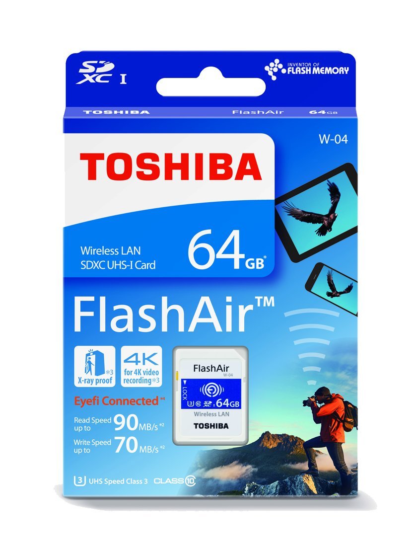 Thẻ Nhớ SD Toshiba WiFi 64GB FlashAir W-04 U3