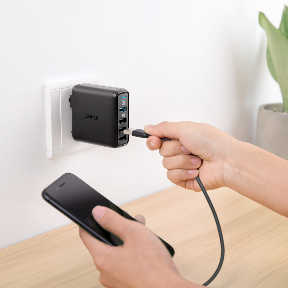 Sạc Anker PowerPort Speed 4 , 43.5w, 1 cổng Quick Charge 3.0