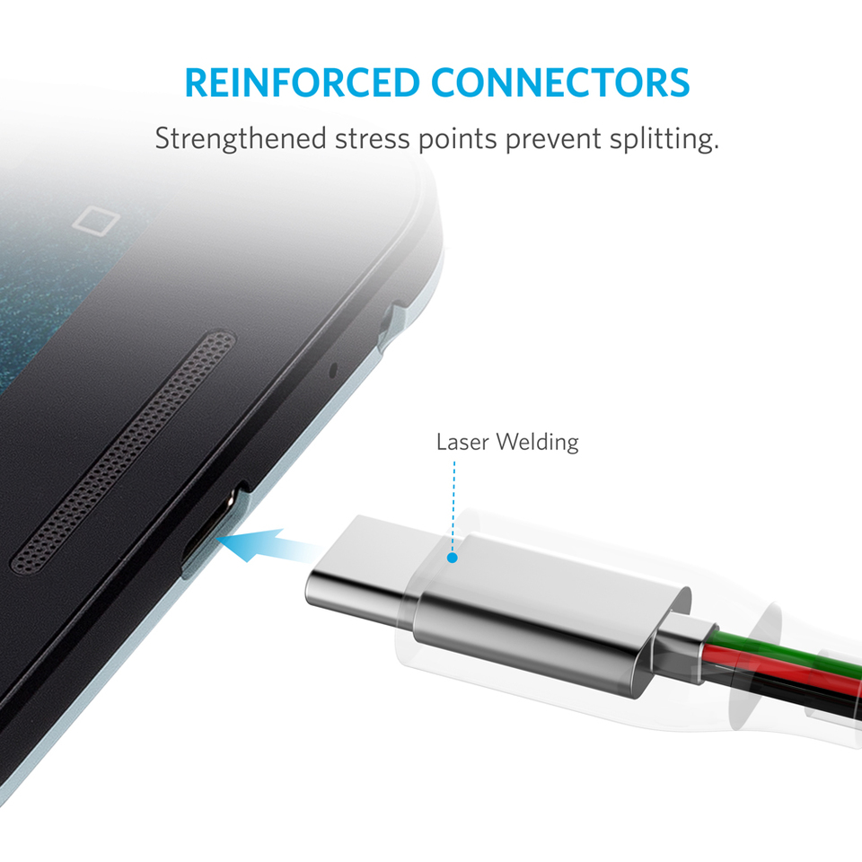 Cáp Anker PowerLine USB 3.0 ra USB-C - 1.8m