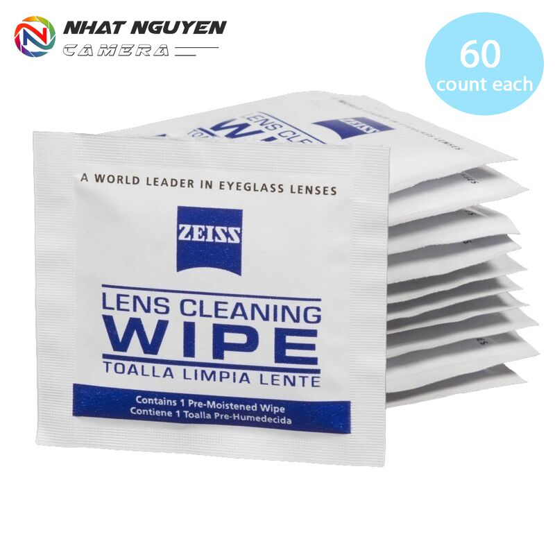 Giấy Zeiss lau lens, ống kính, mắt kính - Giấy lau mắt kính, ống kính, giấy vệ sinh máy ảnh - 60 Miếng