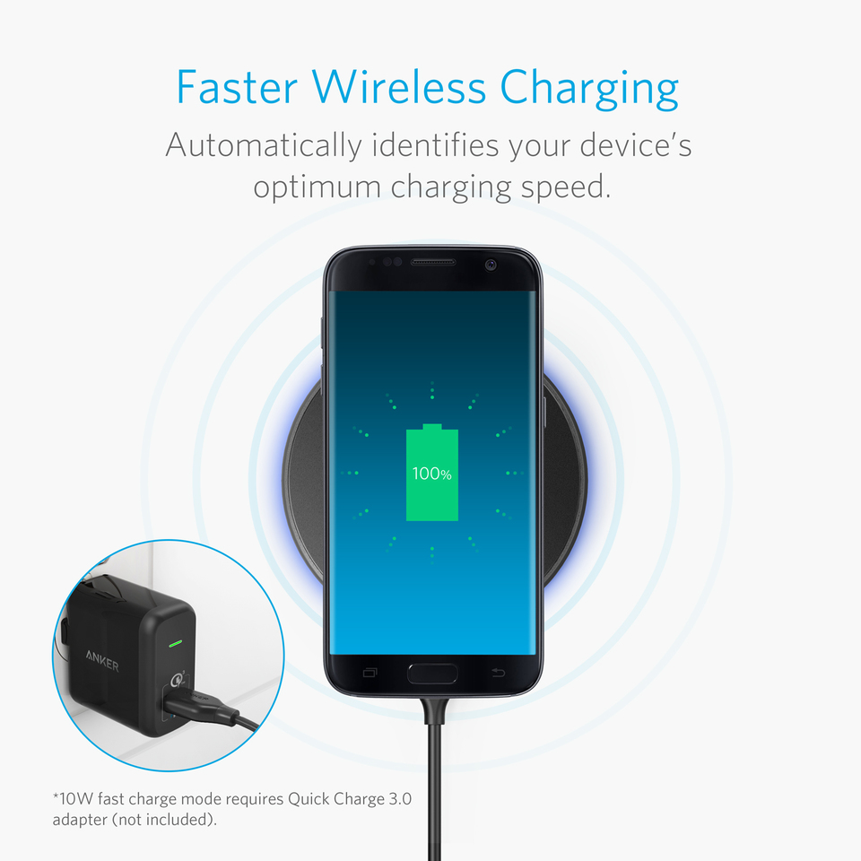 Sạc Không Dây Anker PowerTouch 10W USB-C - Chính Hãng