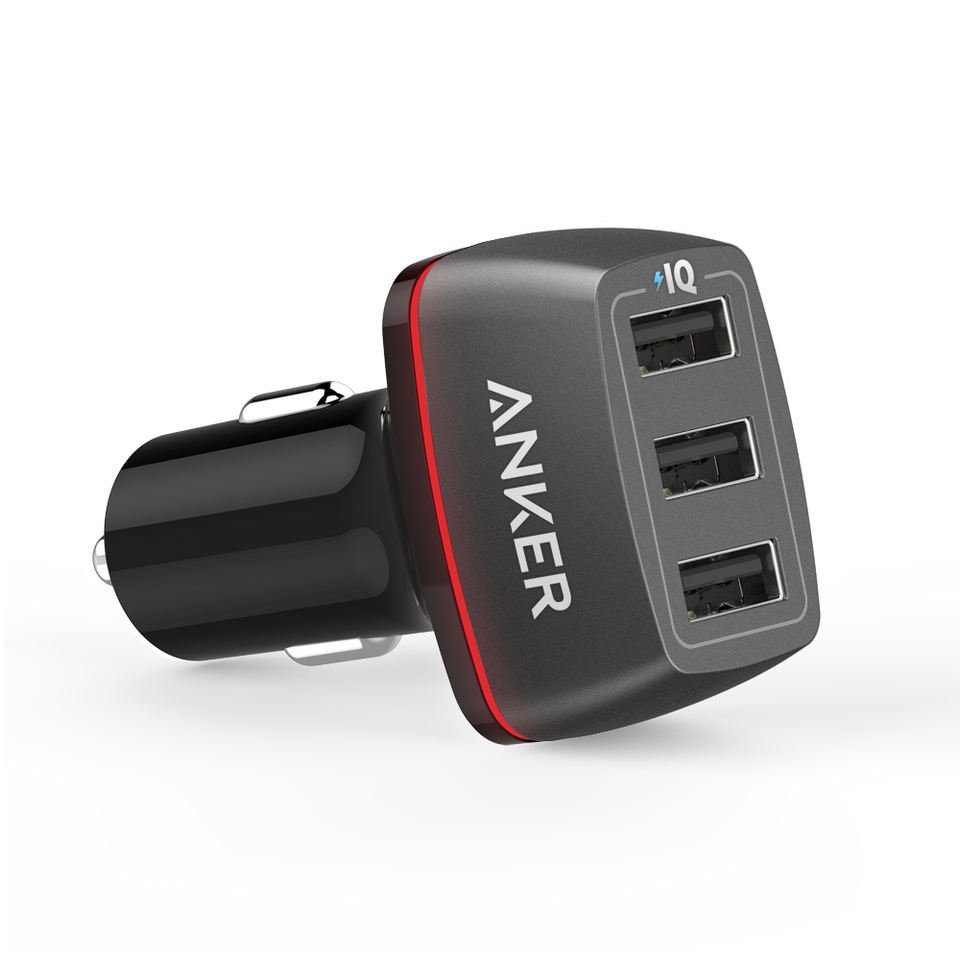 Sạc ô tô Anker 3 cổng, 36w - (PowerDrive+ 3, 36w)