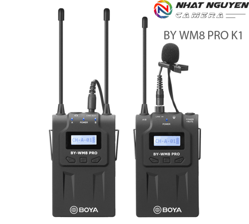 BY-WM8 PRO K1 - Micro không dây Boya BY WM8 PRO K1 - Bảo hành 12 tháng